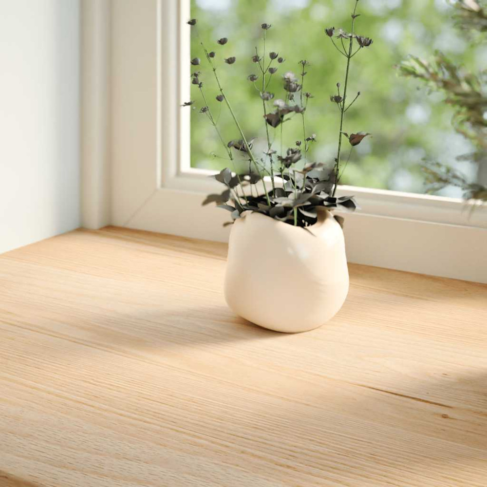 Produktbild för Fönsterbänkar 2 st obehandlad 80x30x2 cm massiv ek
