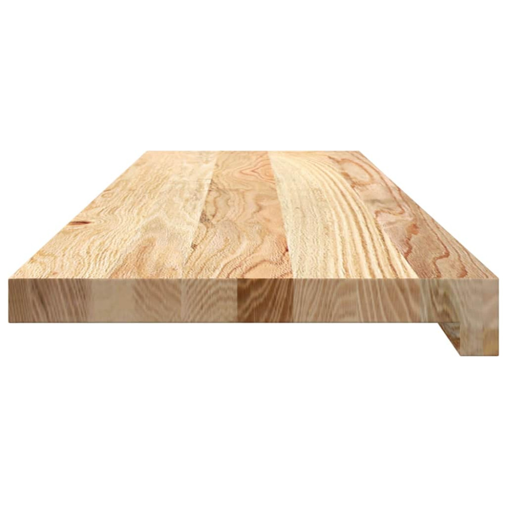 Produktbild för Fönsterbänkar 2 st obehandlad 90x30x2 cm massiv ek