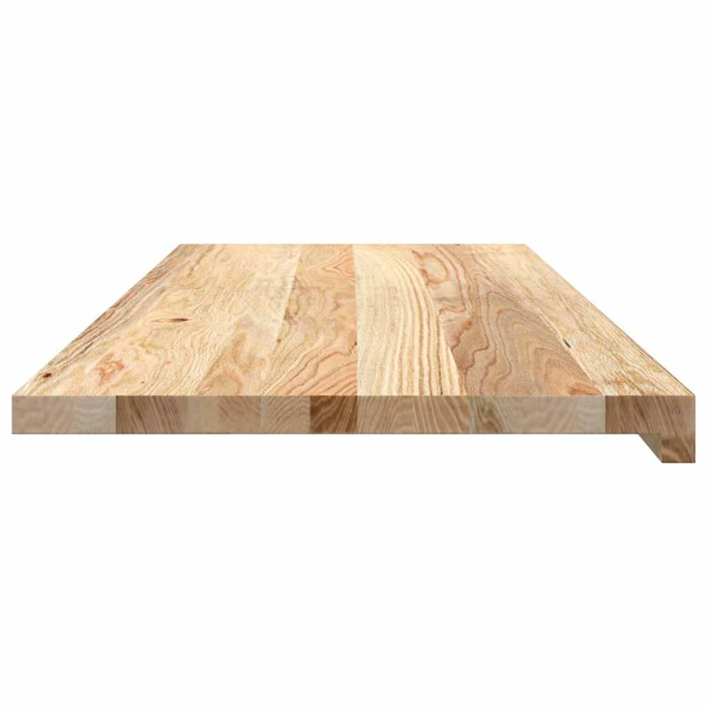 Produktbild för Fönsterbänkar 2 st obehandlad 100x40x2 cm massiv ek