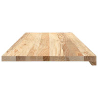 Produktbild för Fönsterbänkar 2 st obehandlad 110x40x2 cm massiv ek