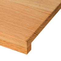 Produktbild för Fönsterbänkar 2 st ljusbrun 110x30x2 cm massiv ek