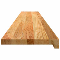 Produktbild för Fönsterbänkar 2 st ljusbrun 160x30x2 cm massiv ek