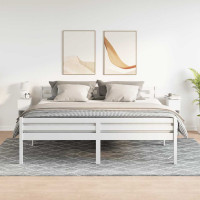 Produktbild för Sängbord 2 st med låda vit 20x36x60 cm