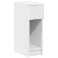 Produktbild för Sängbord 2 st med låda vit 20x36x60 cm