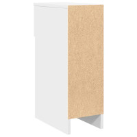 Produktbild för Sängbord 2 st med låda vit 20x36x60 cm