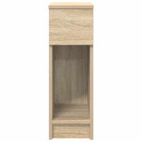 Produktbild för Sängbord 2 st med låda sonoma-ek 20x36x60 cm