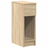 Produktbild för Sängbord 2 st med låda sonoma-ek 20x36x60 cm