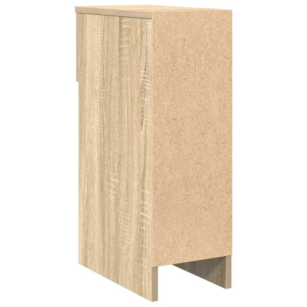 Produktbild för Sängbord 2 st med låda sonoma-ek 20x36x60 cm