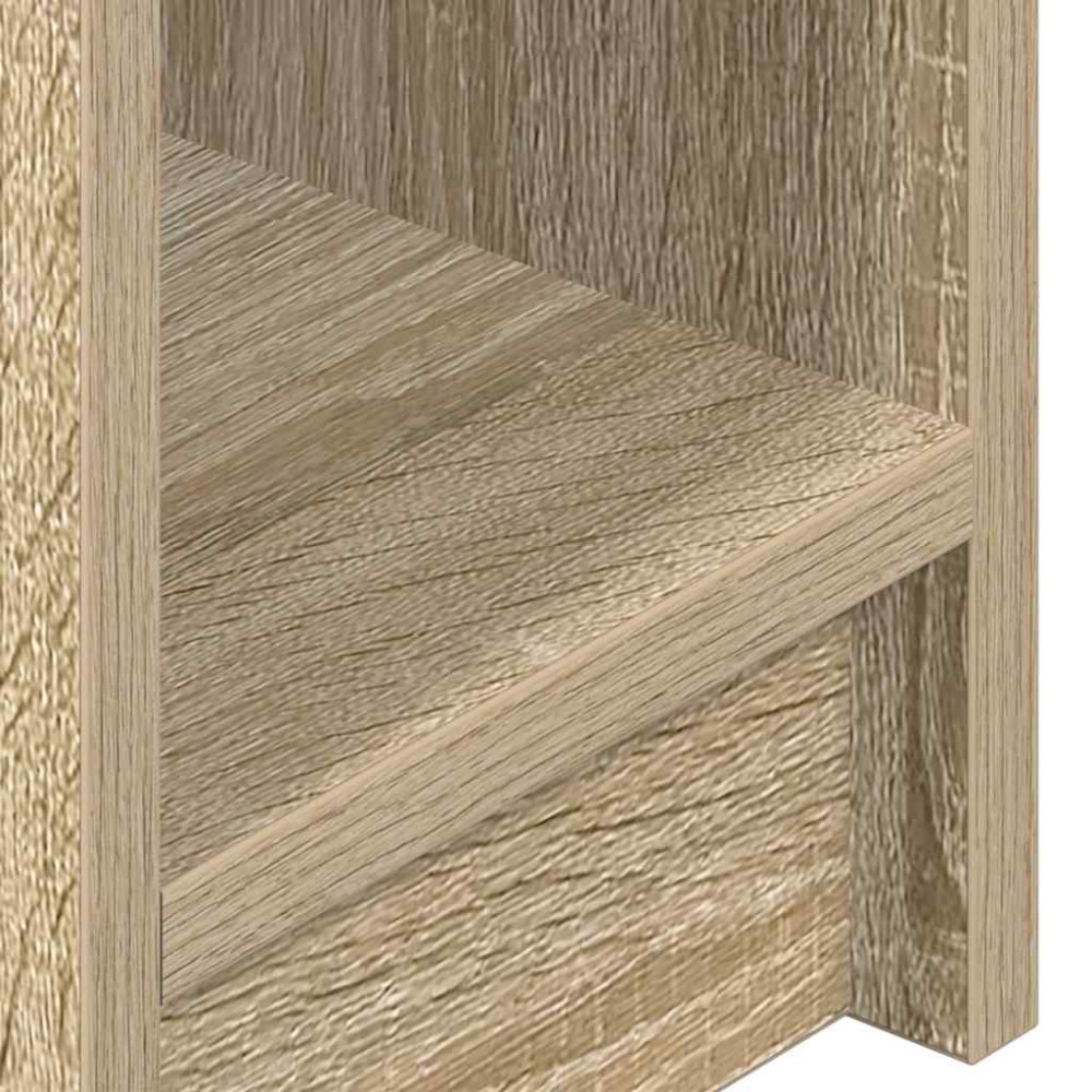 Produktbild för Sängbord 2 st med låda sonoma-ek 20x36x60 cm