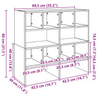 Produktbild för Skohyllor 2 st stapelbara vit 89,5x30x40 cm