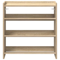 Produktbild för Skohylla sonoma-ek 60x25x62 cm konstruerat trä