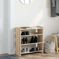 Produktbild för Skohylla sonoma-ek 60x25x62 cm konstruerat trä