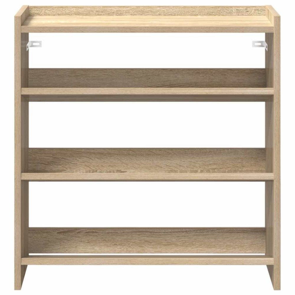 Produktbild för Skohylla sonoma-ek 60x25x62 cm konstruerat trä