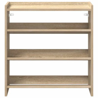 Produktbild för Skohylla sonoma-ek 60x25x62 cm konstruerat trä