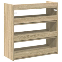 Produktbild för Skohylla sonoma-ek 60x25x62 cm konstruerat trä