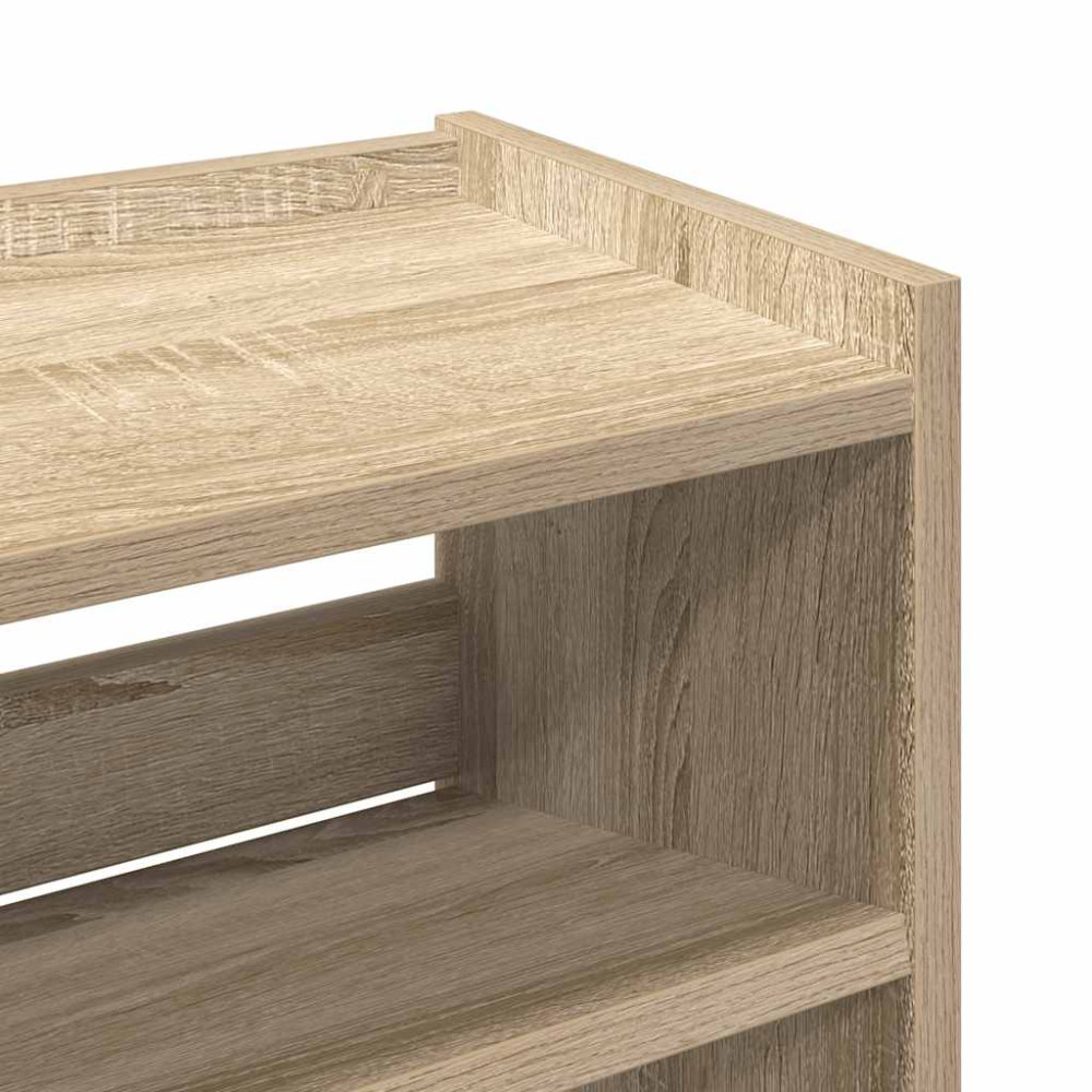 Produktbild för Skohylla sonoma-ek 60x25x62 cm konstruerat trä