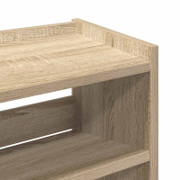 Produktbild för Skohylla sonoma-ek 60x25x62 cm konstruerat trä
