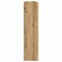 Produktbild för Skohylla ek 80x25x100 cm konstruerat trä