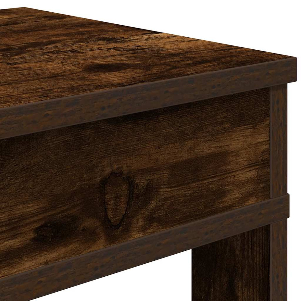 Produktbild för Skohylla rökfärgad ek 60x30x98 cm konstruerat trä