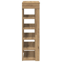 Produktbild för Skohylla ek 60x30x98 cm konstruerat trä