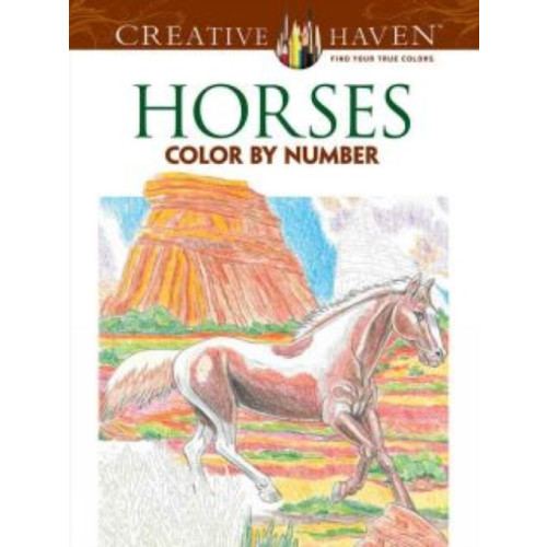 Dover publications inc. Creative Haven Horses Color by Number Coloring Book (häftad, eng)