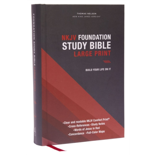 Thomas nelson publishers NKJV, Foundation Study Bible, Large Print, Hardcover, Red Letter, Comfort Print (inbunden, eng)