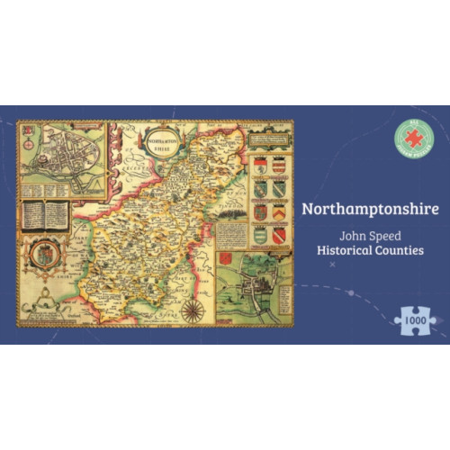 ALL JIGSAW PUZZLES Northamptonshire Historical 1610 Map 1000 Piece Puzzle (häftad, eng)