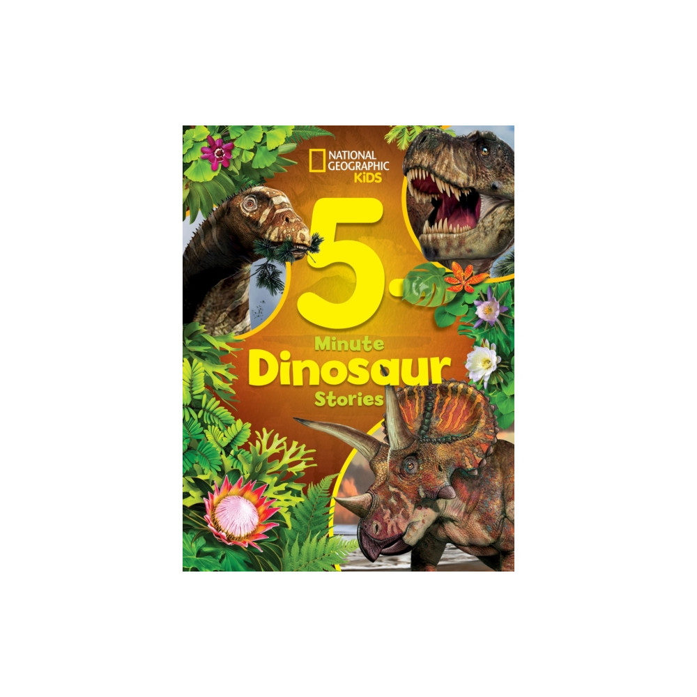 Produktbild för National Geographic Kids 5-Minute Dinosaur Stories (inbunden, eng)