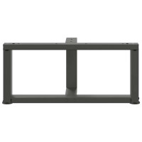 Produktbild för Soffbordsben T-formade 2 st antracit 60x25x(30-31) cm stål