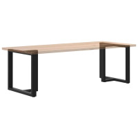 Produktbild för Matbordsben T-formad 2 st svart 80x35x(72-73) cm stål