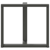 Produktbild för Matbordsben T-formad 2 st antracit 80x35x(72-73) cm stål