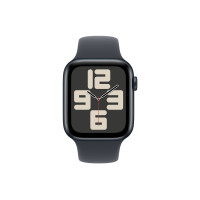 Produktbild för Apple Watch SE (GPS) 2a generation - midnattsaluminium - smart klocka med sportband - midnatt - 32 GB