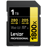 Produktbild för Lexar SDXC Pro 1800x U3 UHS-II R280/W210 (V60) 1TB