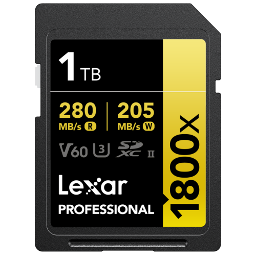 LEXAR Lexar SDXC Pro 1800x U3 UHS-II R280/W210 (V60) 1TB