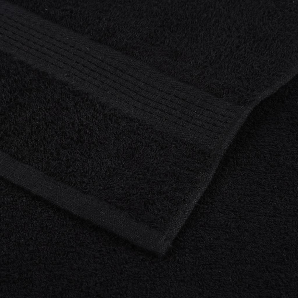 Produktbild för 6-delat handduksset FROGN svart 360 gsm