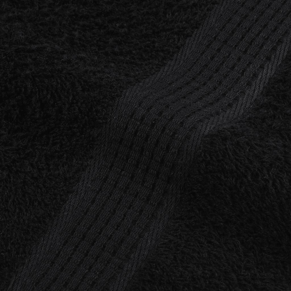 Produktbild för 6-delat handduksset FROGN svart 360 gsm