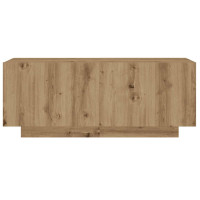 Produktbild för TV-bänk med LED-lampor artisan ek 200x35x40 cm konstruerat trä