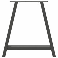 Produktbild för Soffbordsben A-formade 2 st antracit 80x(72-73) cm stål