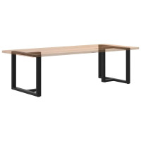 Produktbild för Matbordsben T-formad 2 st svart 90x35x(72-73) cm stål