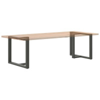 Produktbild för Matbordsben T-formad 2 st antracit 90x35x(72-73) cm stål