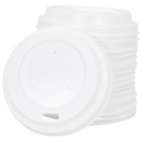 Produktbild för lock för kaffekoppar av papper Ø60 mm 4oz 1000 st vit plast