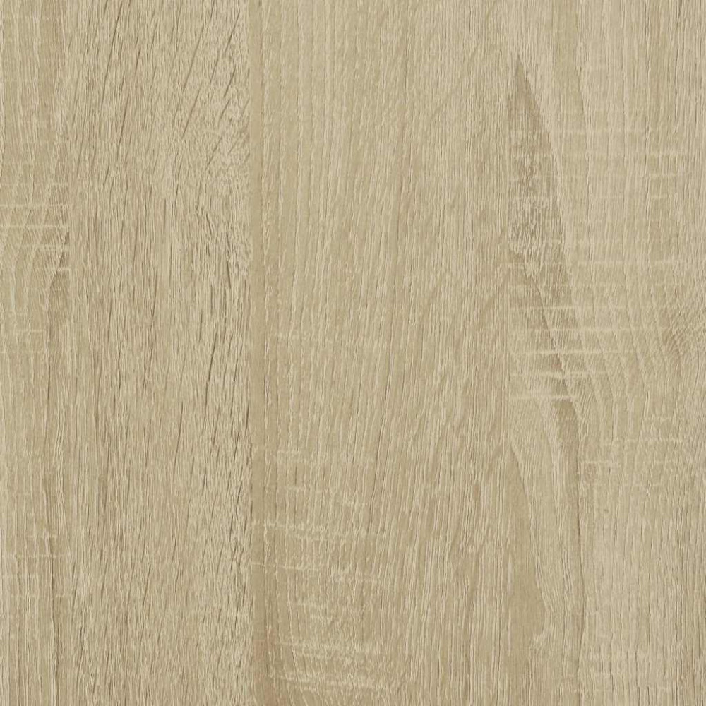 Produktbild för Soffbord sonoma-ek 100x50x35 cm konstruerat trä och metall