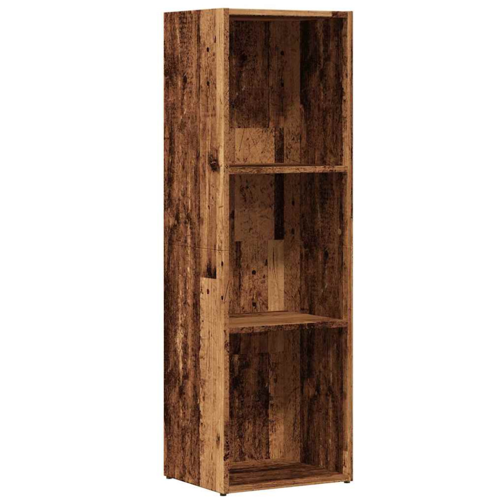 Produktbild för Bokhylla gammalt trä 36x30x114 cm konstruerat trä
