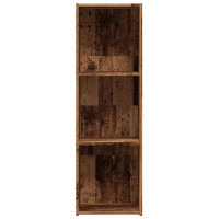 Produktbild för Bokhylla gammalt trä 36x30x114 cm konstruerat trä