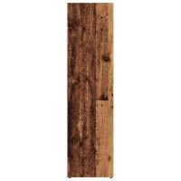 Produktbild för Bokhylla gammalt trä 36x30x114 cm konstruerat trä