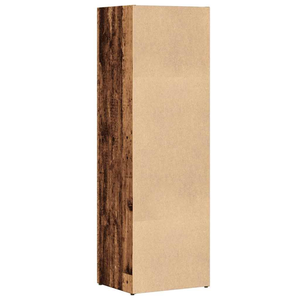 Produktbild för Bokhylla gammalt trä 36x30x114 cm konstruerat trä