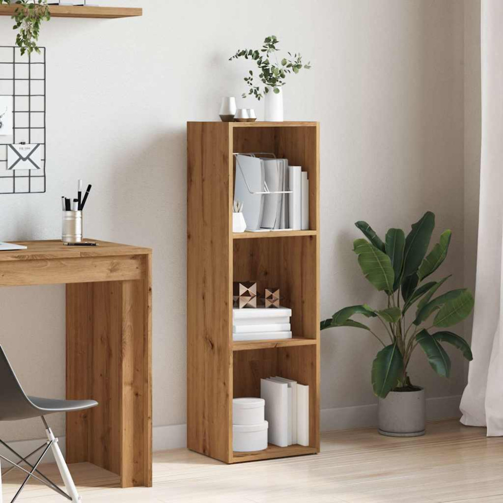 Produktbild för Bokhylla artisan ek 36x30x114 cm konstruerat trä