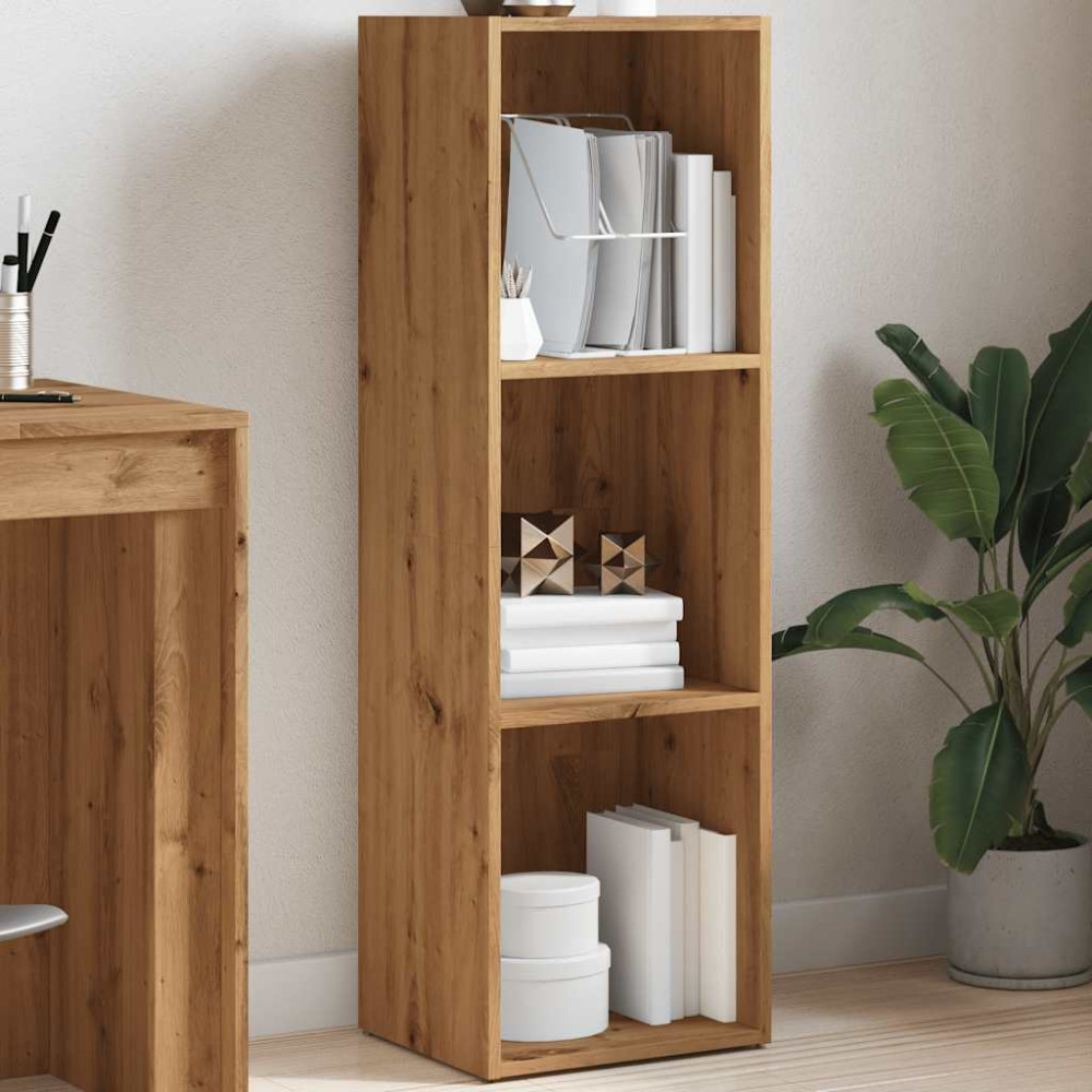 Produktbild för Bokhylla artisan ek 36x30x114 cm konstruerat trä