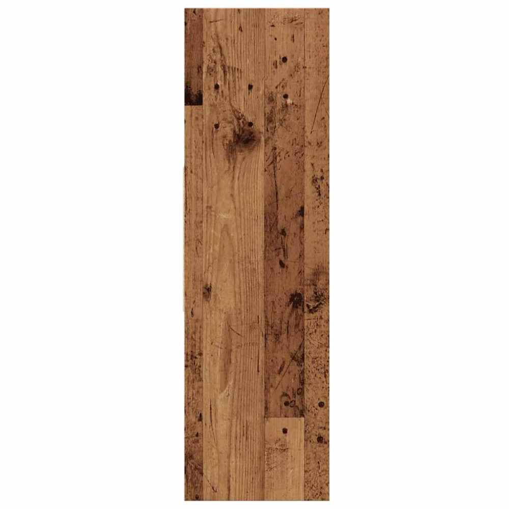 Produktbild för Bokhylla åldrat trä 97,5x29,5x100 cm konstruerat trä