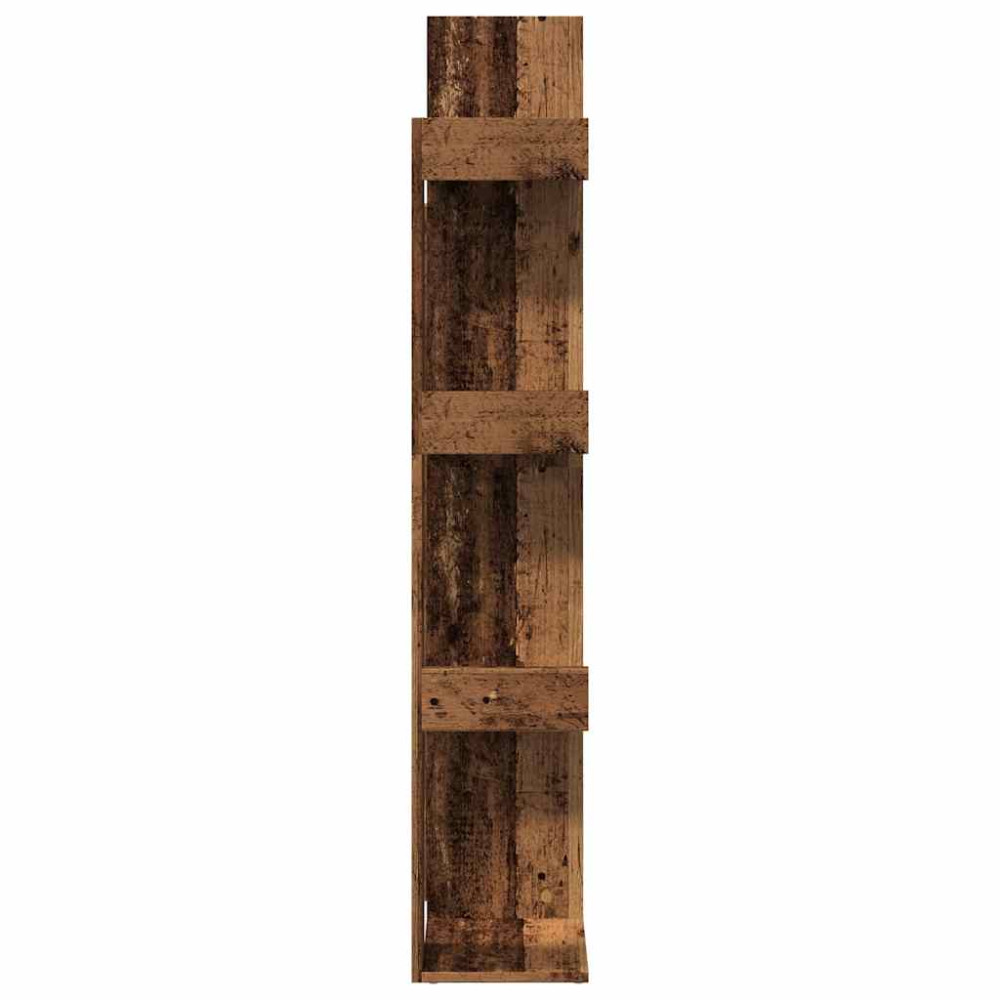 Produktbild för Bokhylla gammalt trä 48x25,5x140 cm konstruerat trä